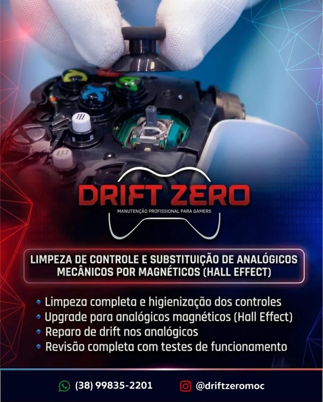 Troca de analógicos Hall effect (PS4/PS5 - Xbox series) - Foto 2