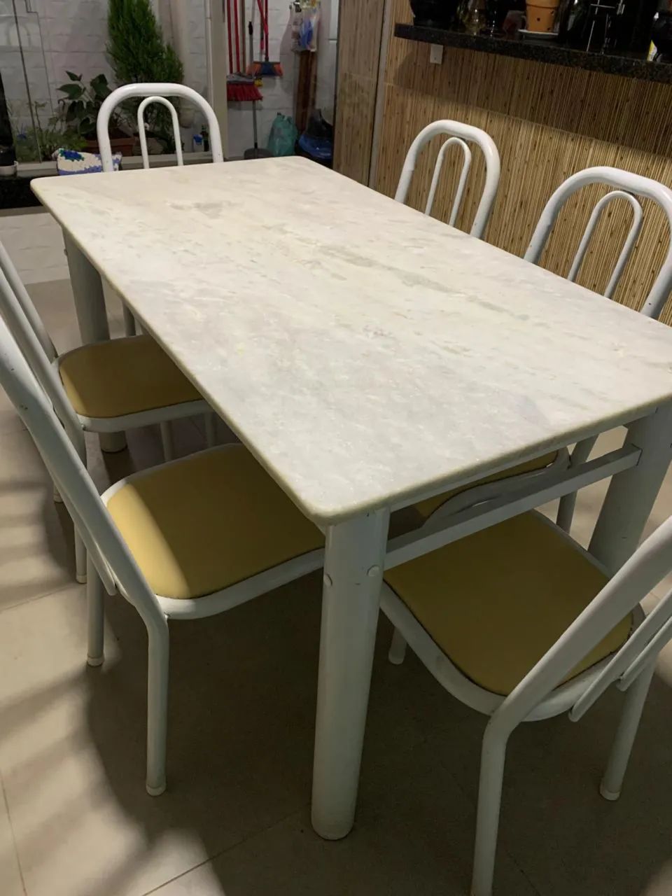Mesa de Jantar em Mármore Branco - Foto 2