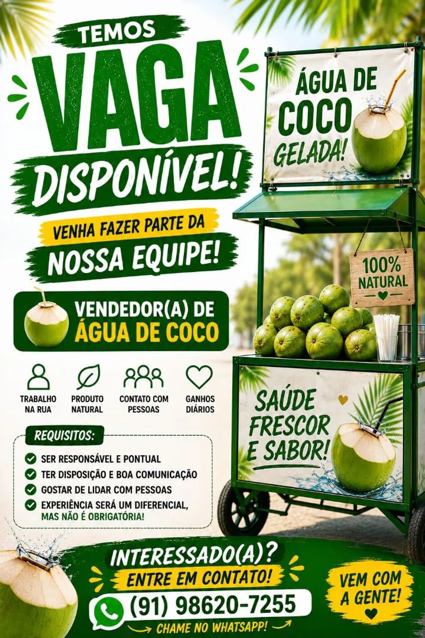 Vaga temporária de emprego 