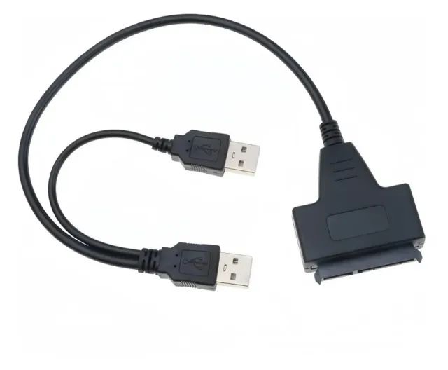 Cabo Adaptador Usb 2.0 Sata Dual Usb Hdd - Foto 3