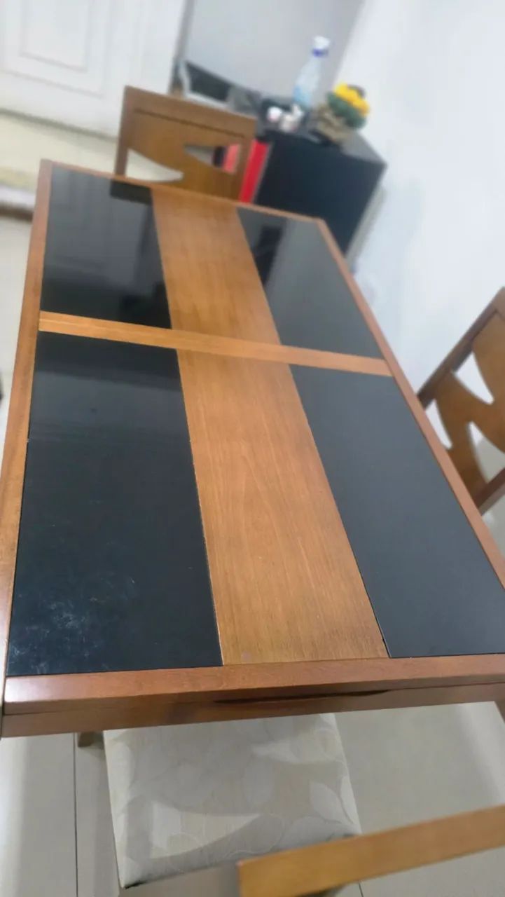 Mesa de Jantar de Madeira Expansível - Foto 3