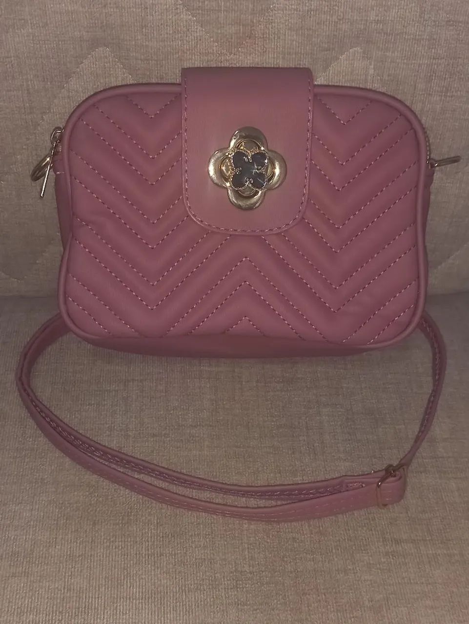 Bolsa Feminina de Ombro Rosa - Foto 2
