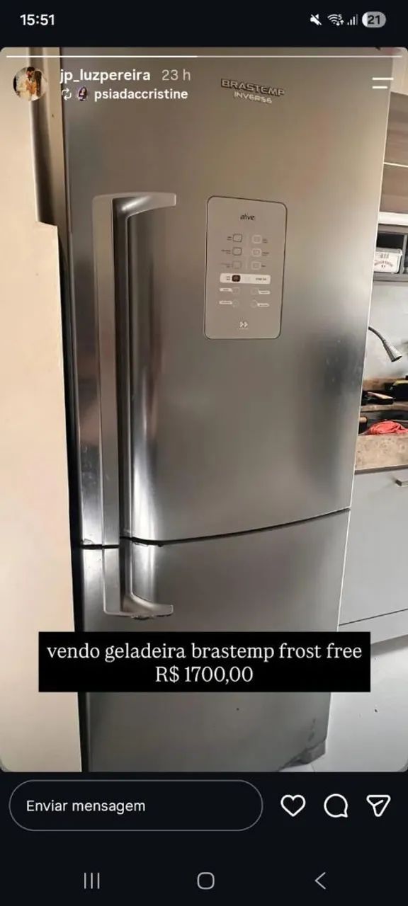 Geladeira Frost Free brastemp - Foto 3
