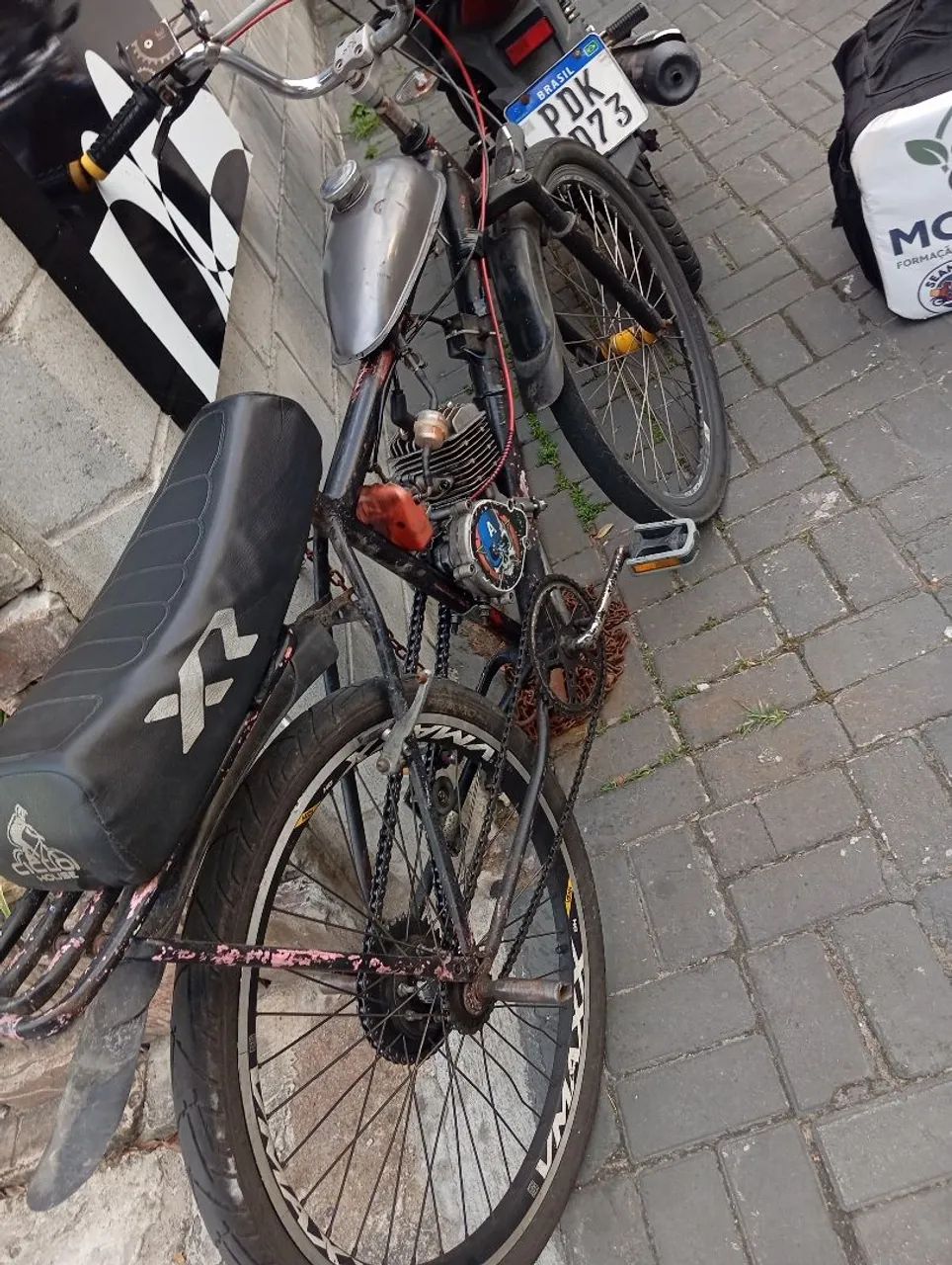 Duas motorizada pra vender , 80cc motor bom  - Foto 4