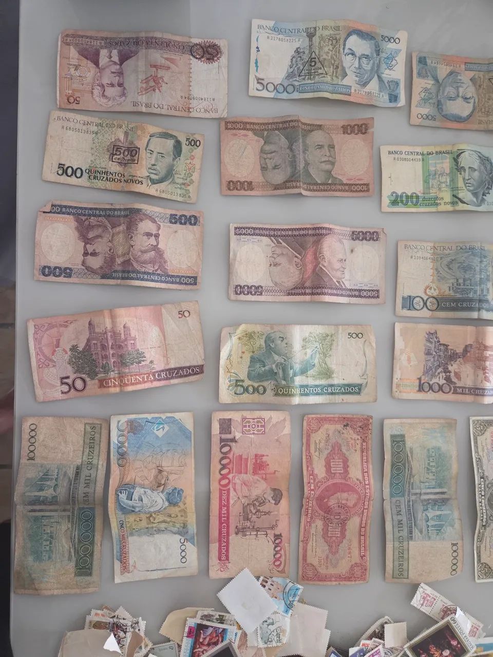 Notas e selos antigos (coleção) - Foto 3