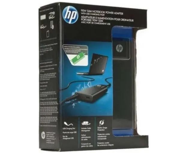 FONTE HP ORIGINAL LACRADA IMPORTADA PARA NOTEBOOK E PROBOOK  - Foto 2