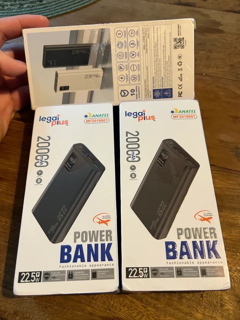 Powerbank fast charge 20000mah 22.5w