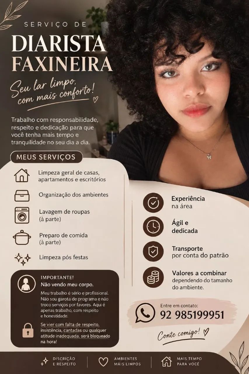 Faxineita/doméstica 