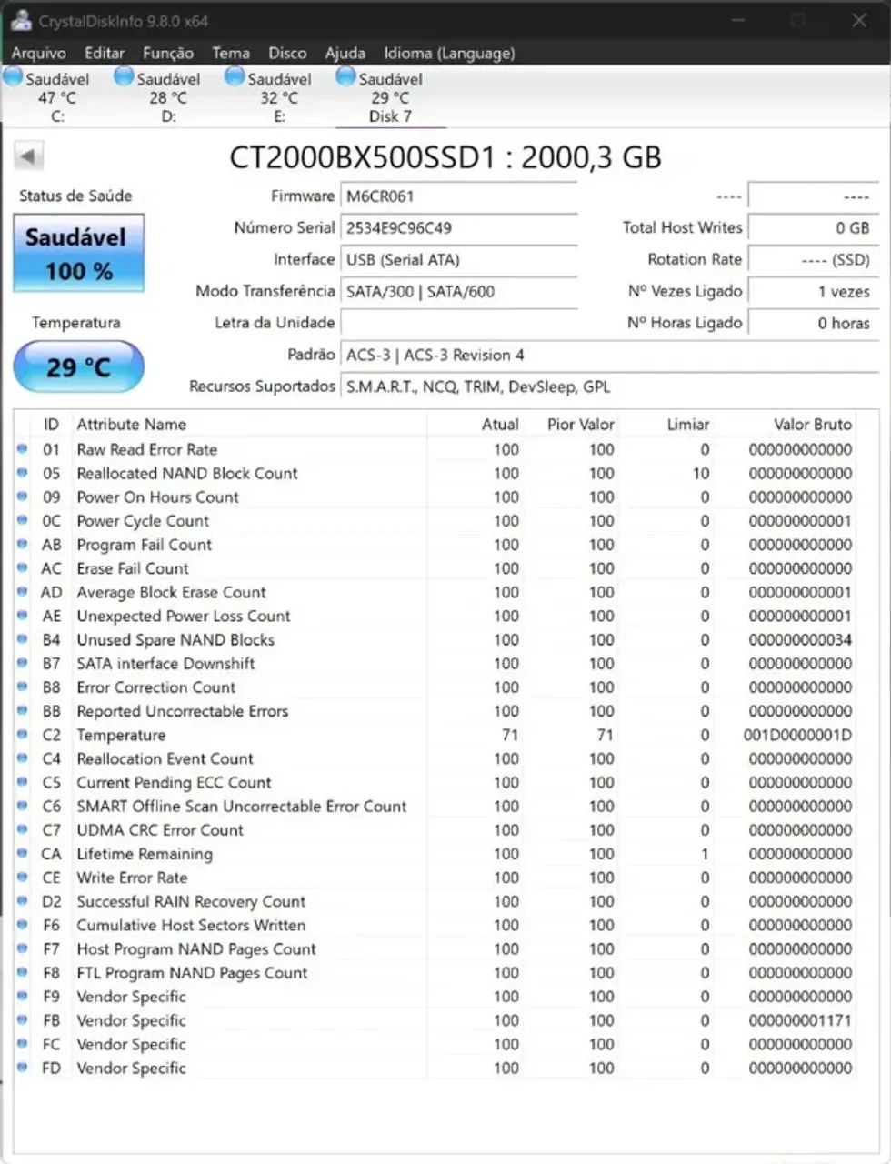 SSD SATA 2TB CRUCIAL - Foto 4