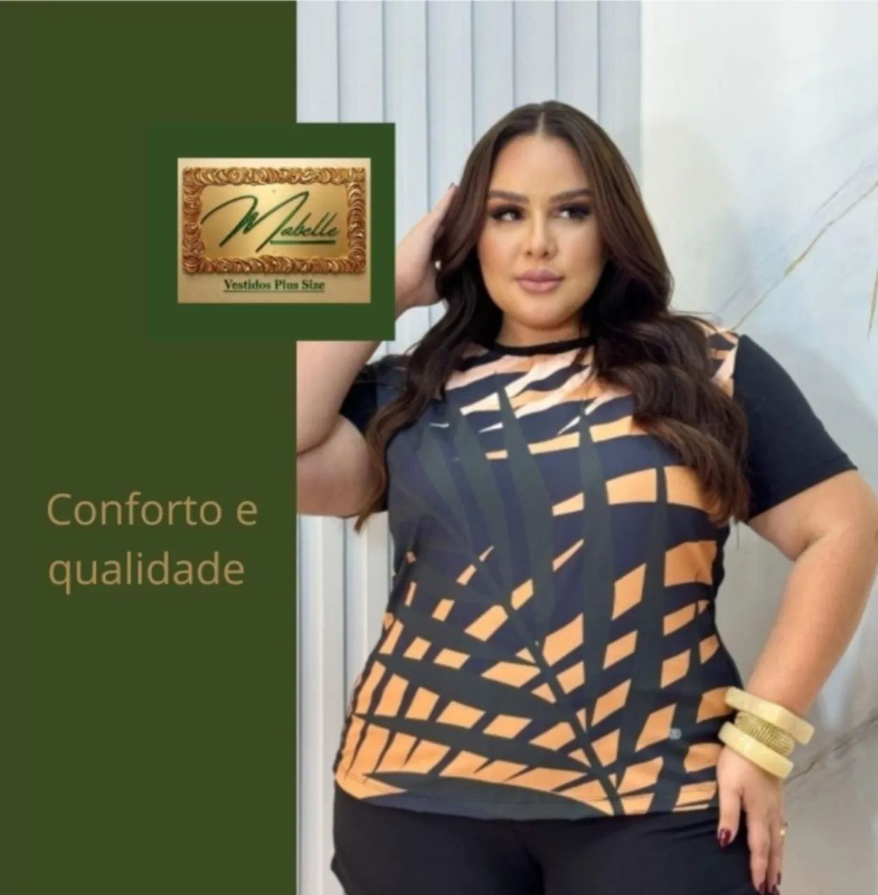 Blusa Feminina  em Malha Plus Size - Foto 2