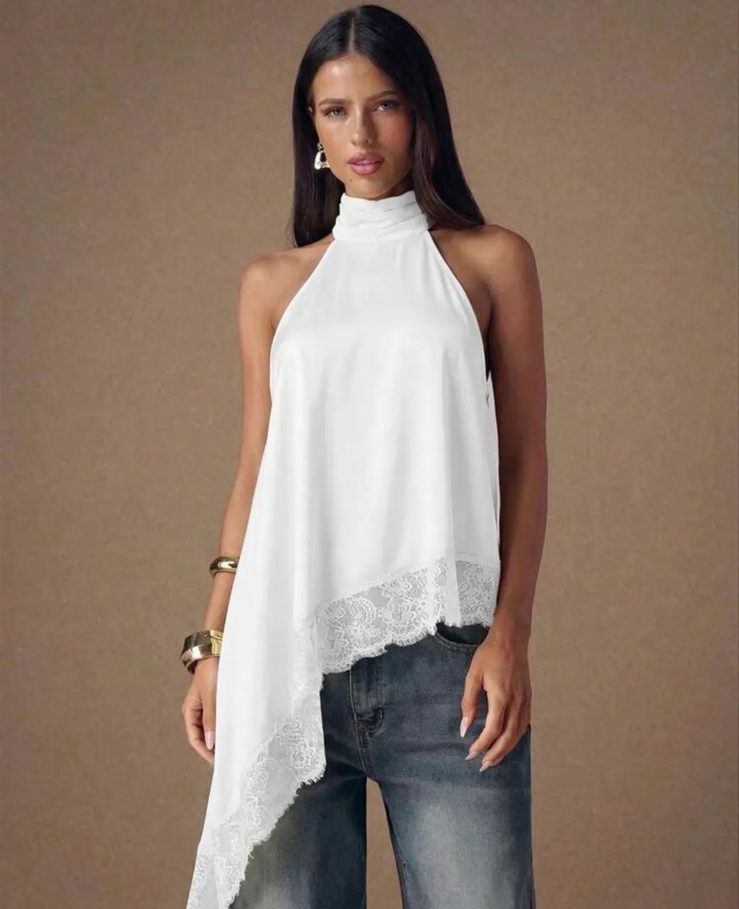 Blusa branca gola alta  - Foto 2