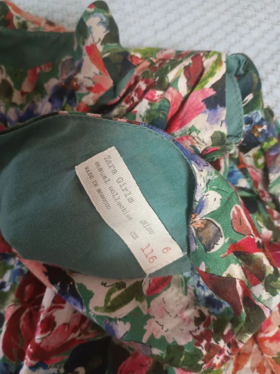 Vestido infantil floral Zara - Foto 5