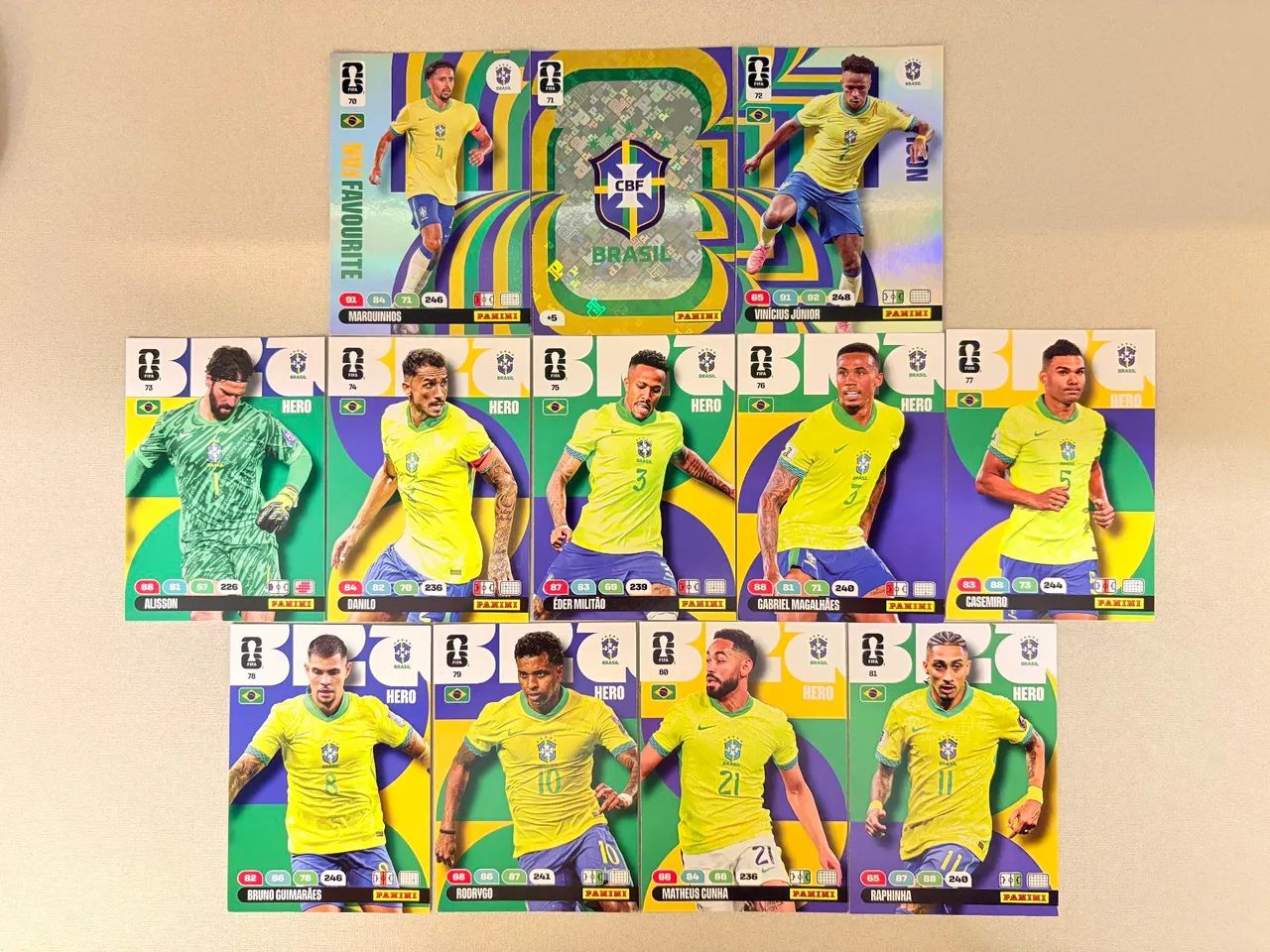 Seleção BRASILEIRA Cards Adrenalyn XL 