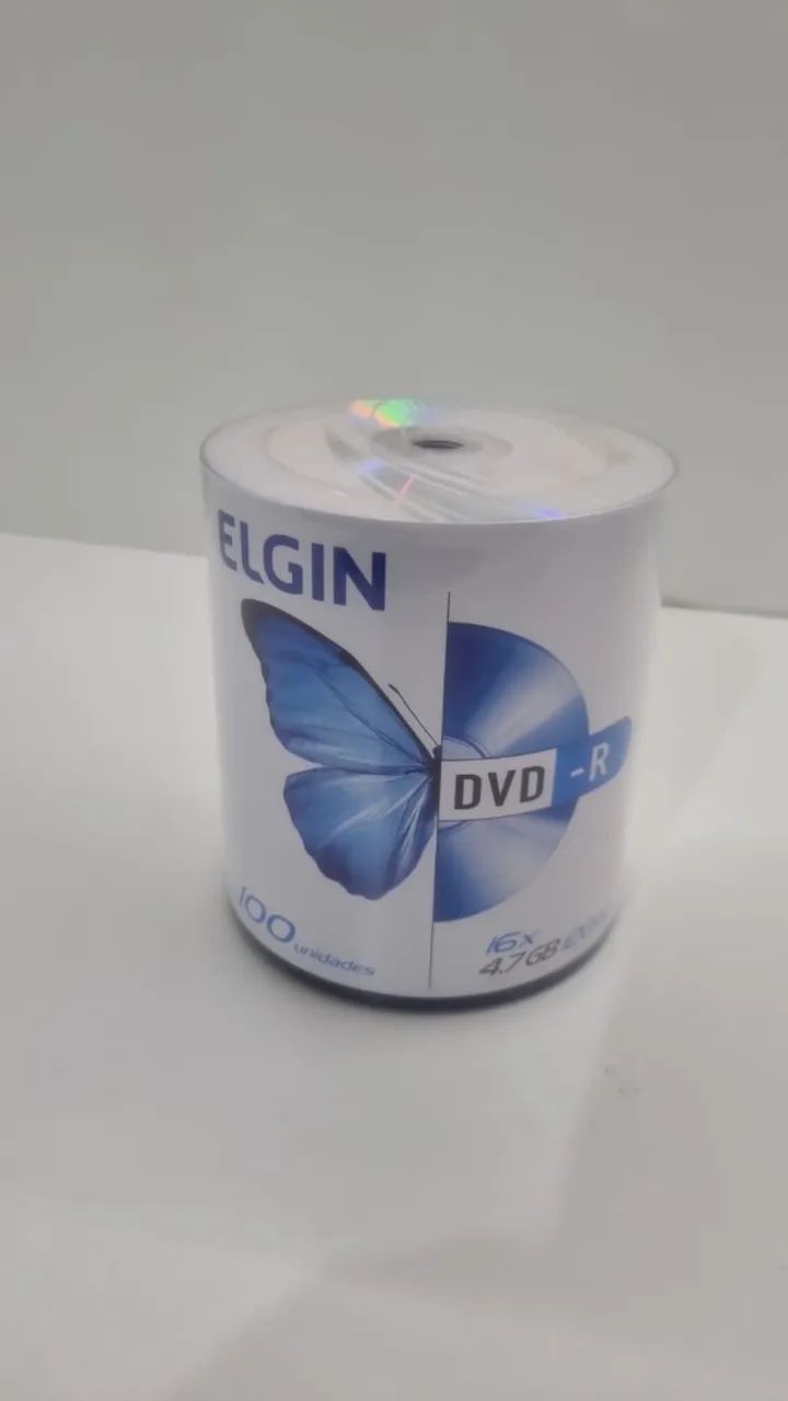 DVD Virgem 100 Unidades Lacrado Elgin