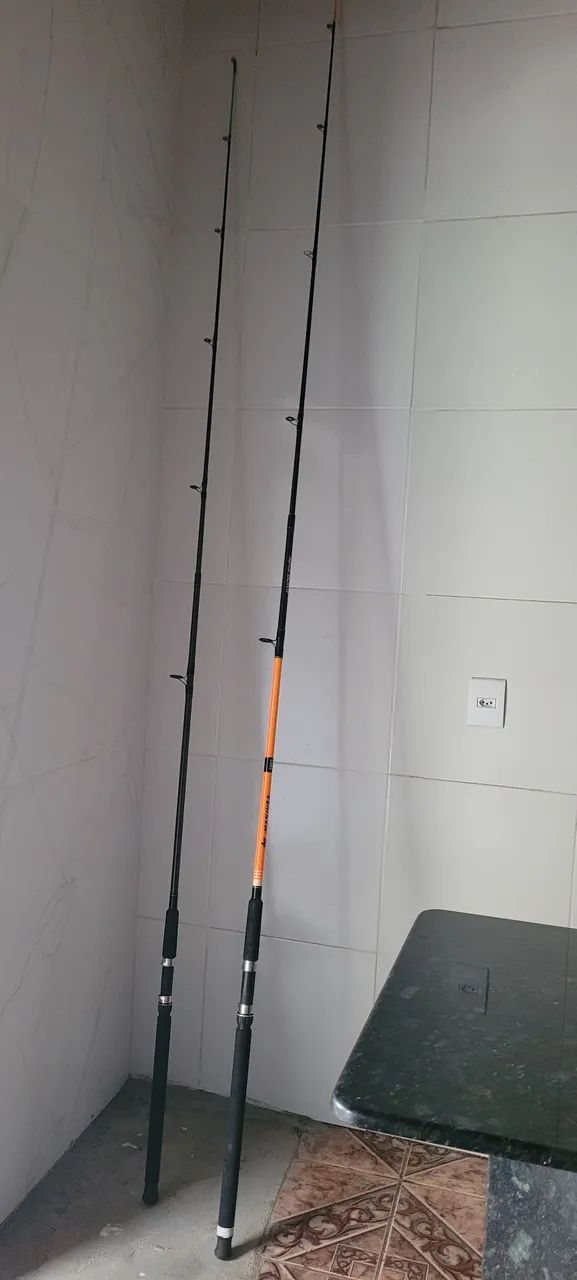 Vendo dois caniço de pesca. 