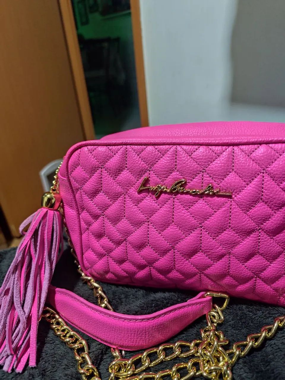 Bolsa Luiza Barcelos Original - Rosa Pink Matelassê - Foto 2