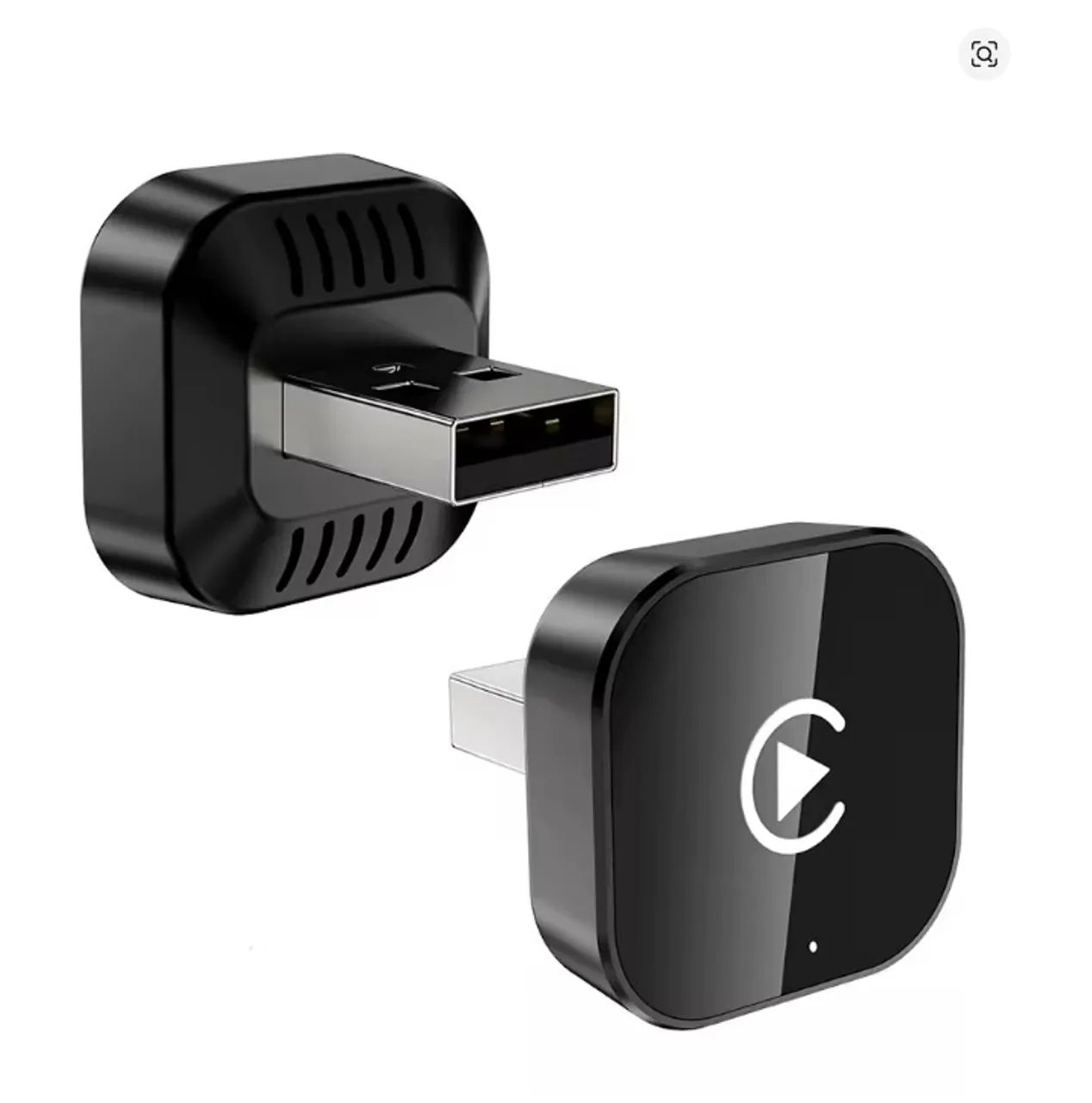 Adaptador Wireless 2 em 1 para CarPlay e Android Auto USB com Plug and Play