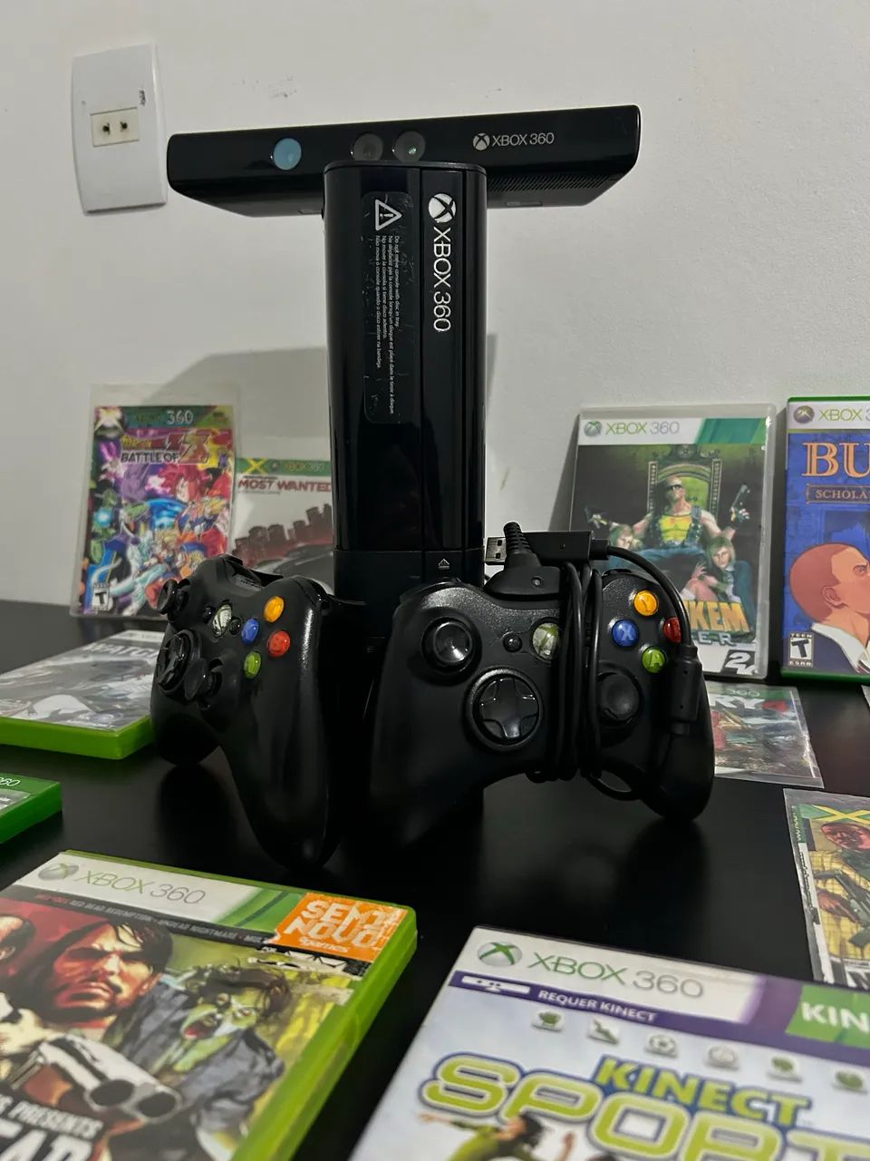 Xbox 360 Desbloqueado + Kinect + Jogos + Fonte - Foto 2
