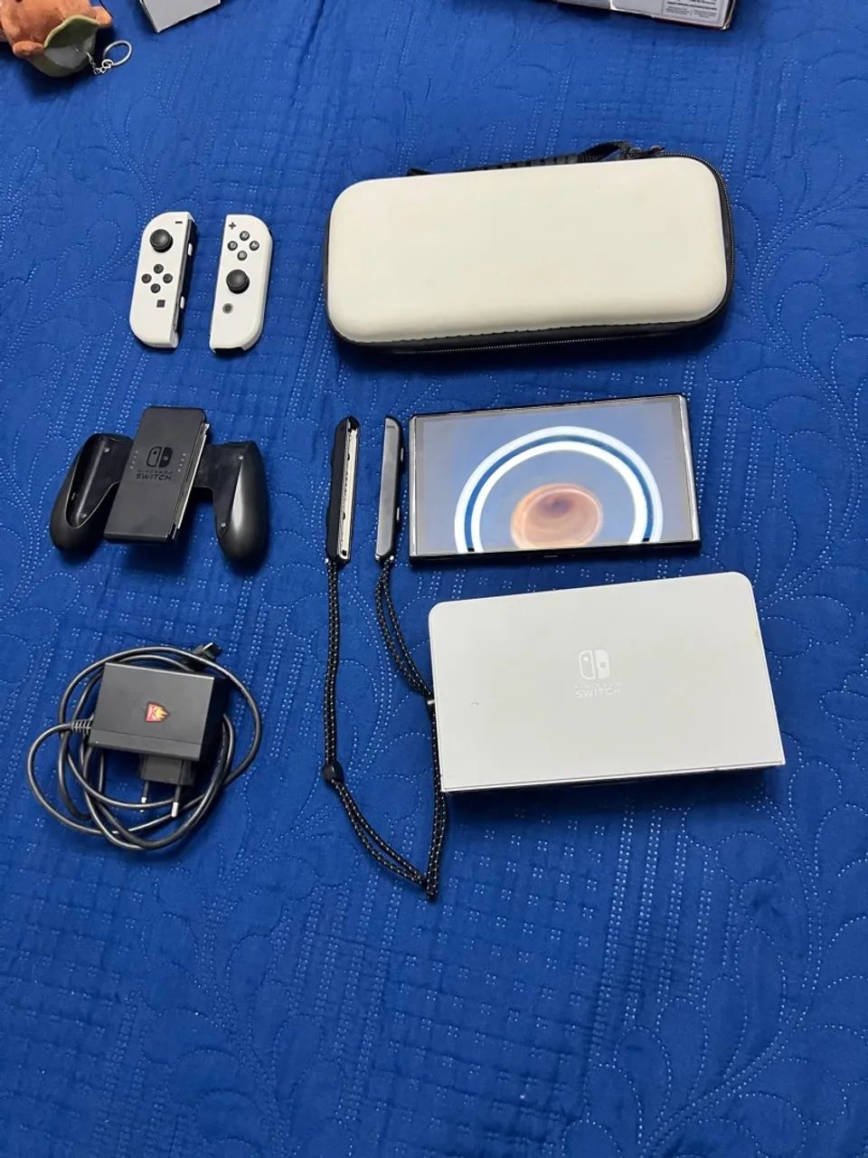 Nintendo switch OLED branco com bag  - Foto 2