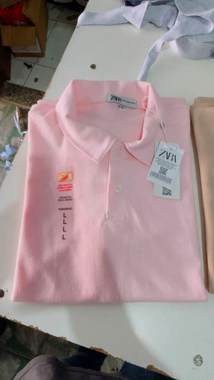 Camiseta polos zara Atacado - Foto 4