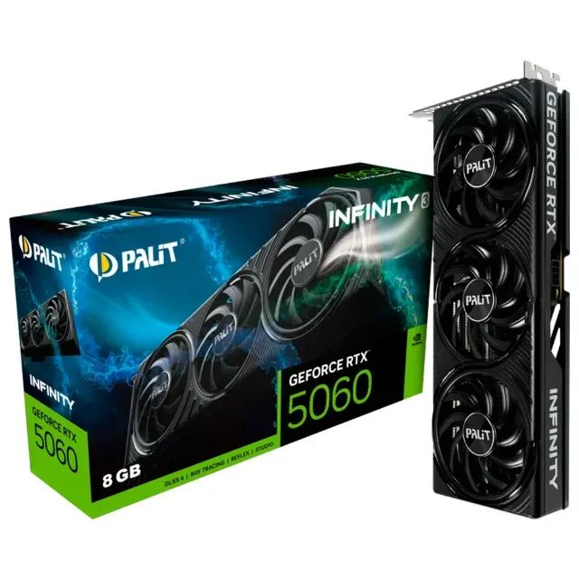PLACA DE VÍDEO RTX 5060 PALIT 8GB INFINITY 3  ALTA PERFORMANCE