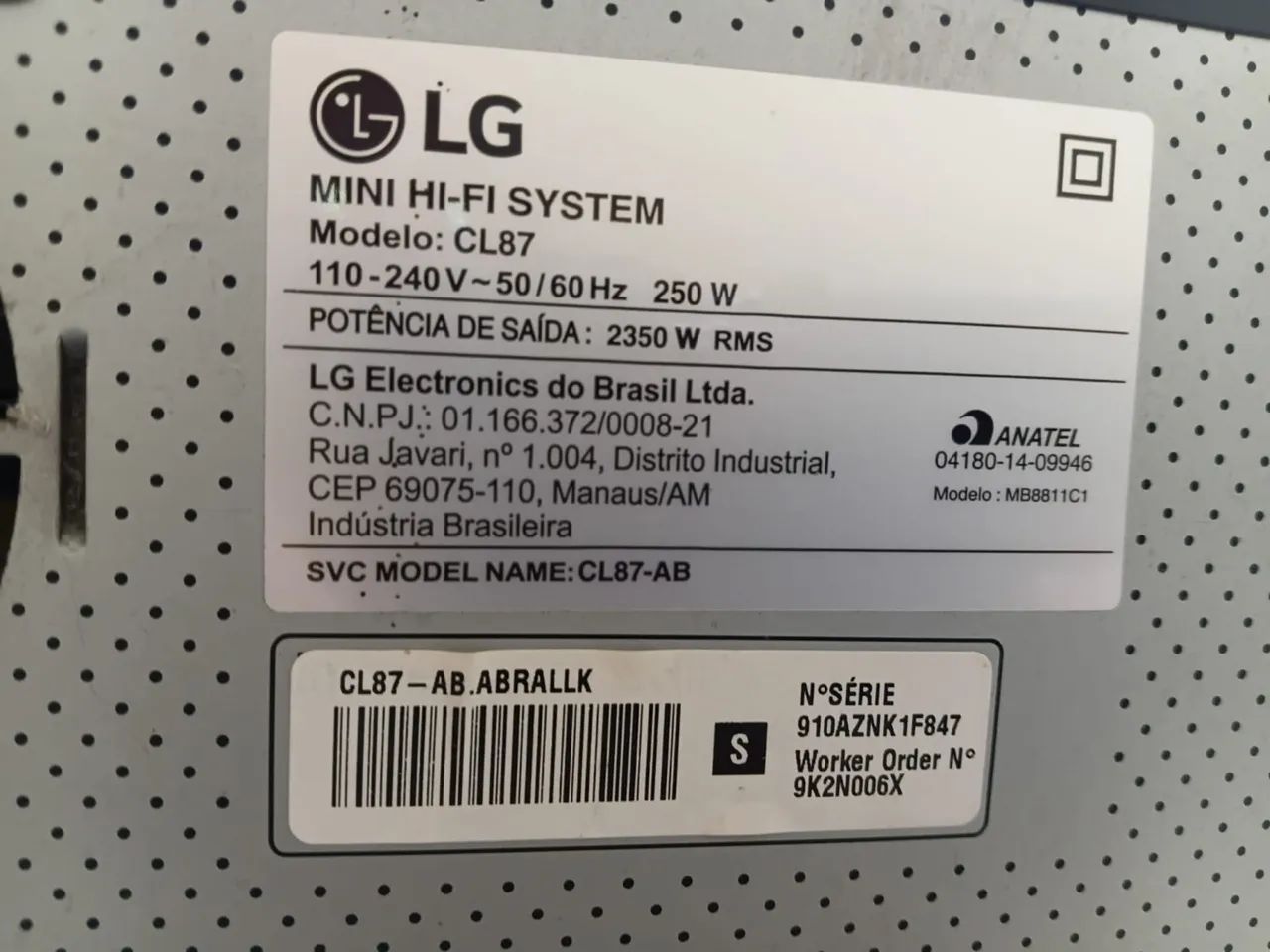 Som Mini HI-FI System LG - Foto 3
