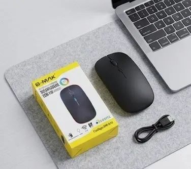 Mouse Sem Fio B-Max BM-615 - Bateria Recarregável e Bluetooth - Foto 5