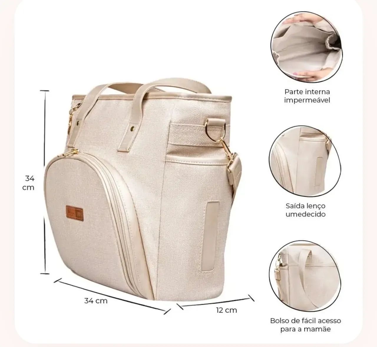 Kit maternidade ALCE - Bolsa e Mala - Foto 3