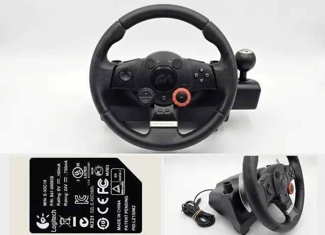 Volante Logitech Driving Force Gt Com Pedais Ps3 E Pc - Foto 3