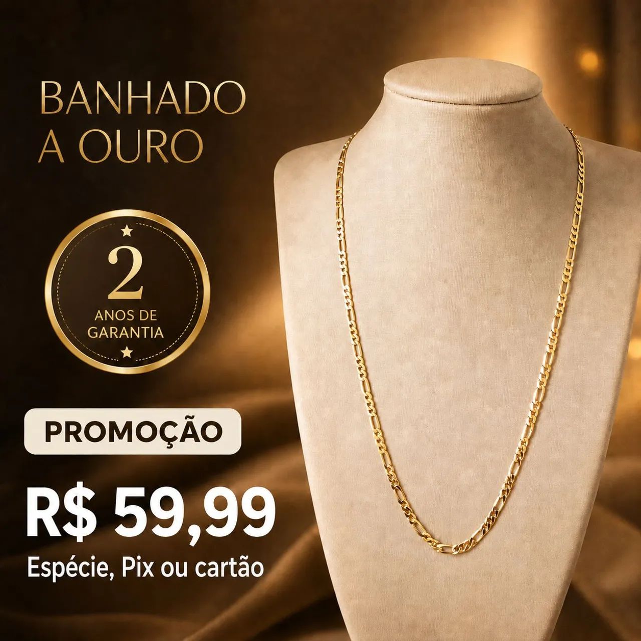 Correntes masculinas com garantia - Foto 5