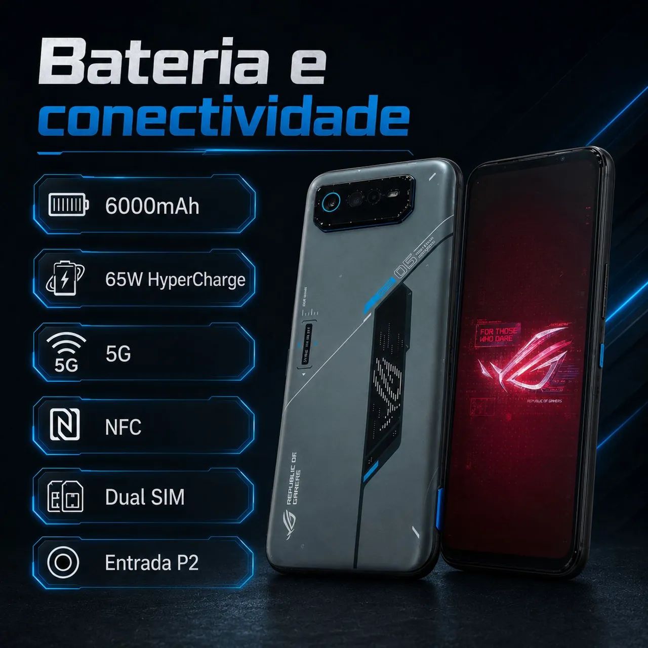 ASUS ROG Phone 6D Ultimate Global 12GB RAM 256GB 5G - Foto 4