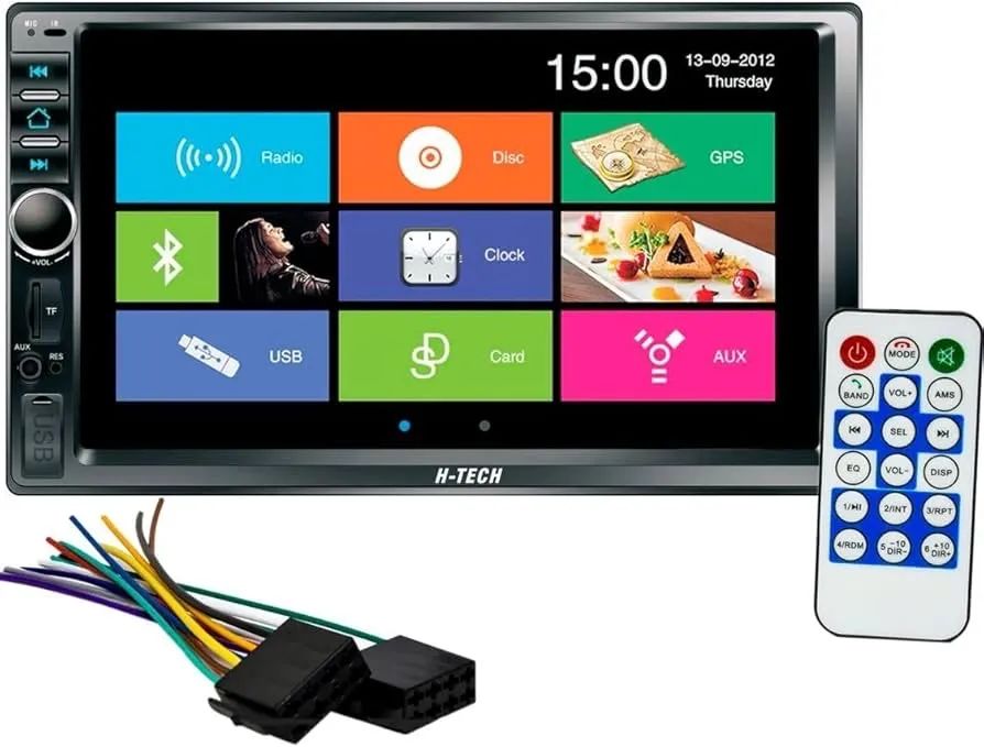 Central Multimídia Mp5 7Pol Capacitiva 2Din Espelhamento IOS Android BT USB Universal