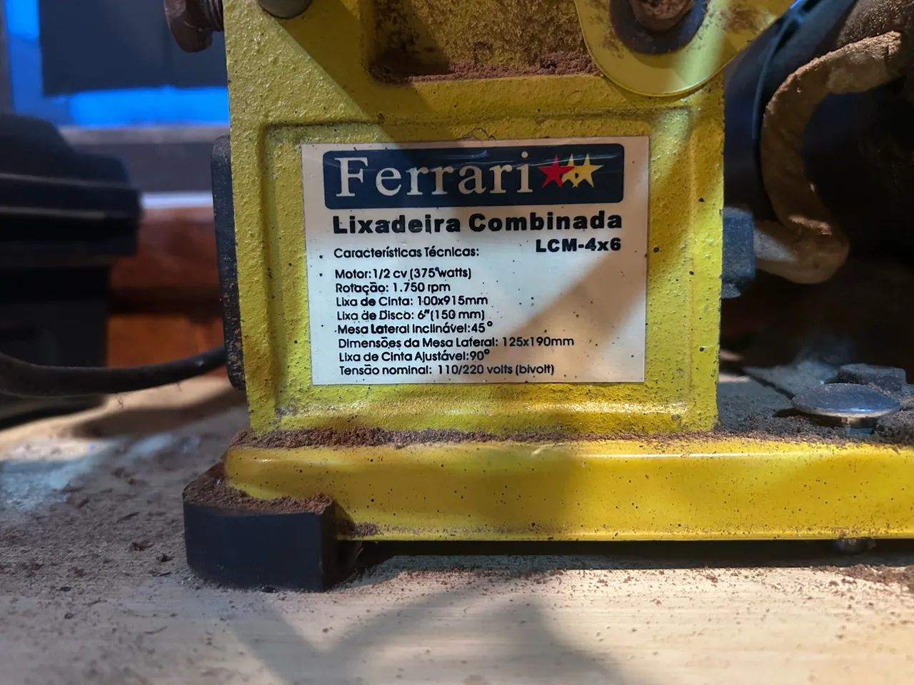 Lixadeira Combinada FERRARI LCM 4X6