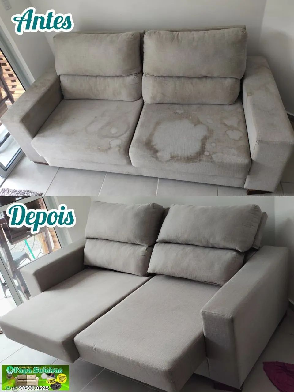 Limpeza de sofá e estofados em geral 