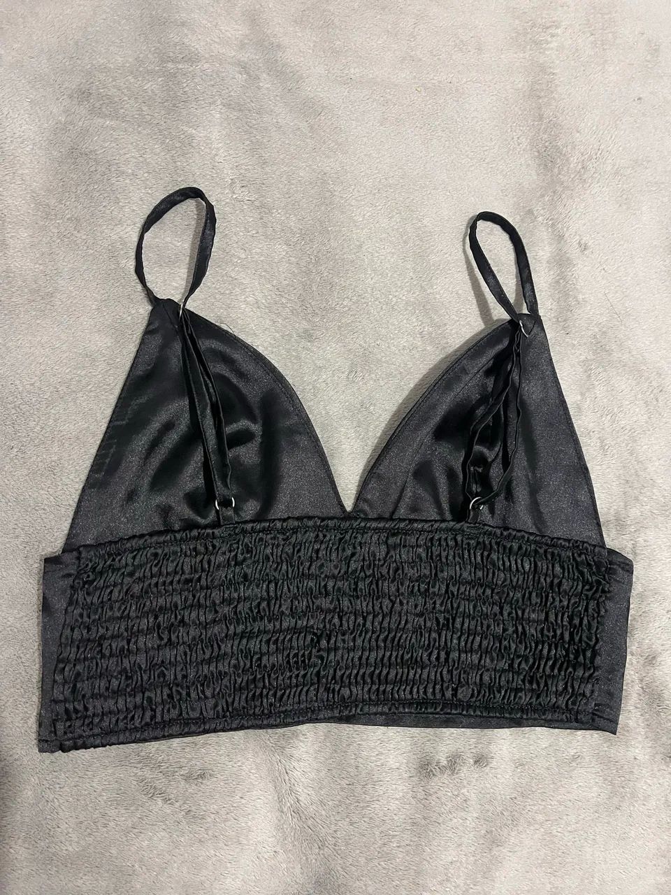 Cropped preto acetinado - Foto 2