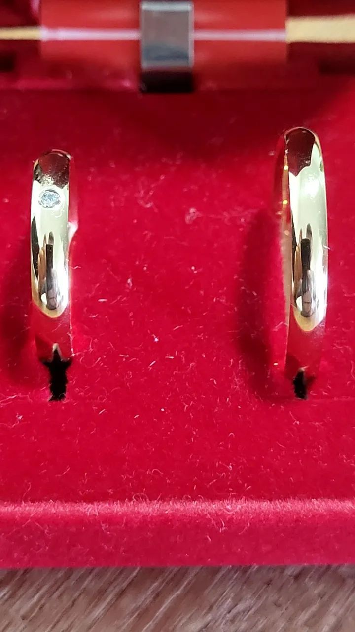 Par de alianças 5.6 g de 18k