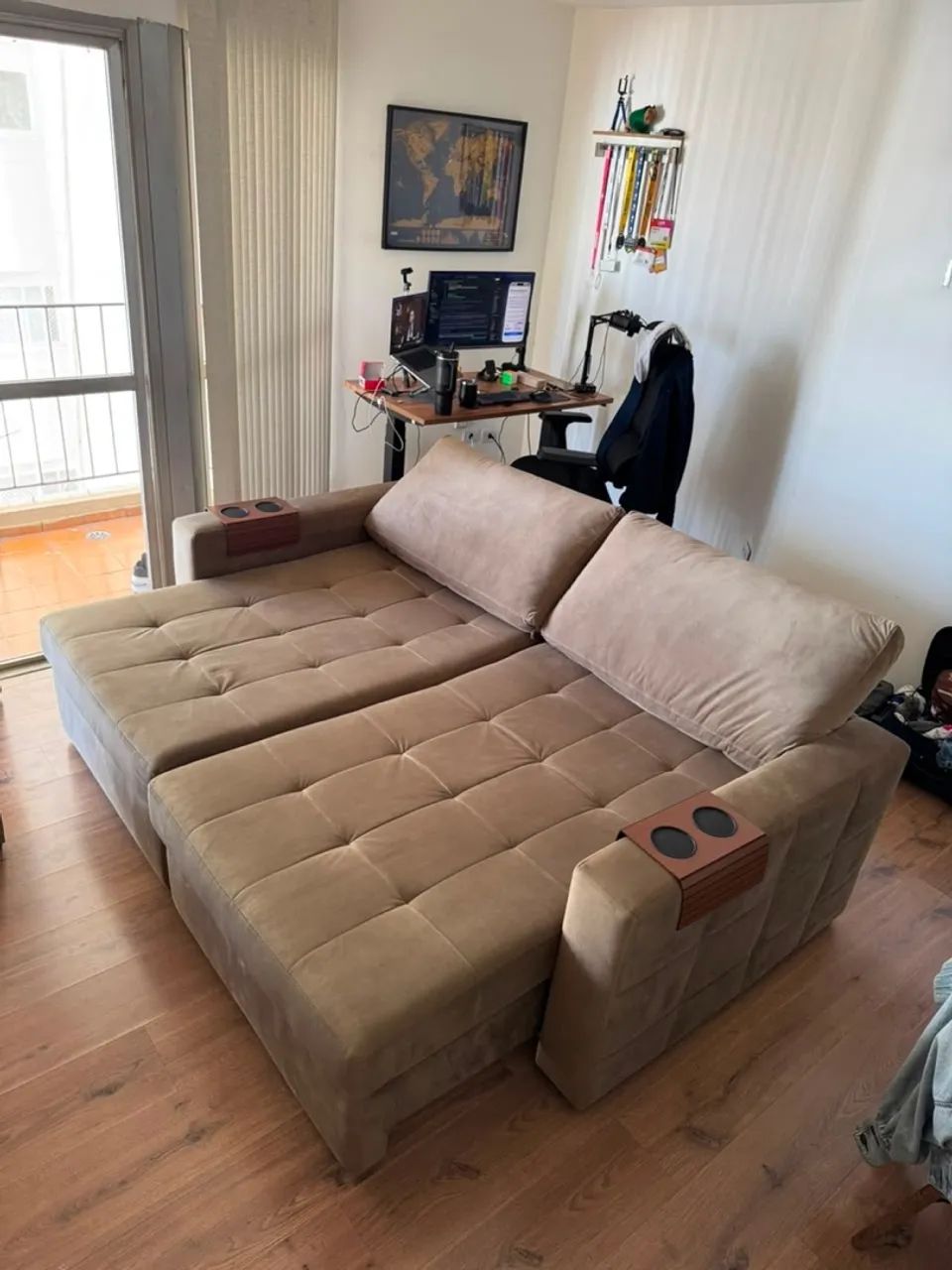 SOFÁ-CAMA 2,10M - AINDA NA GARANTIA  - Foto 2