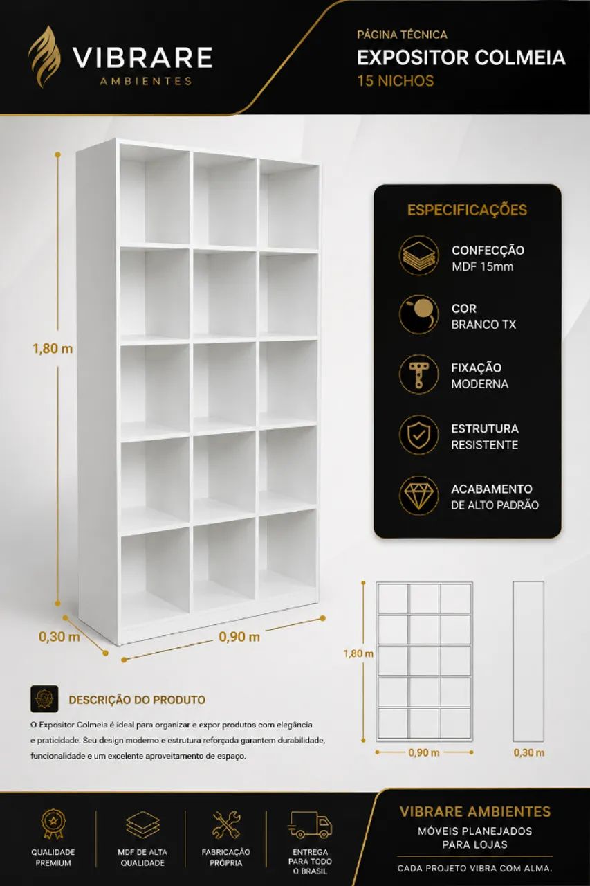 Móveis Expositores Para Ambientes Comerciais - Foto 3