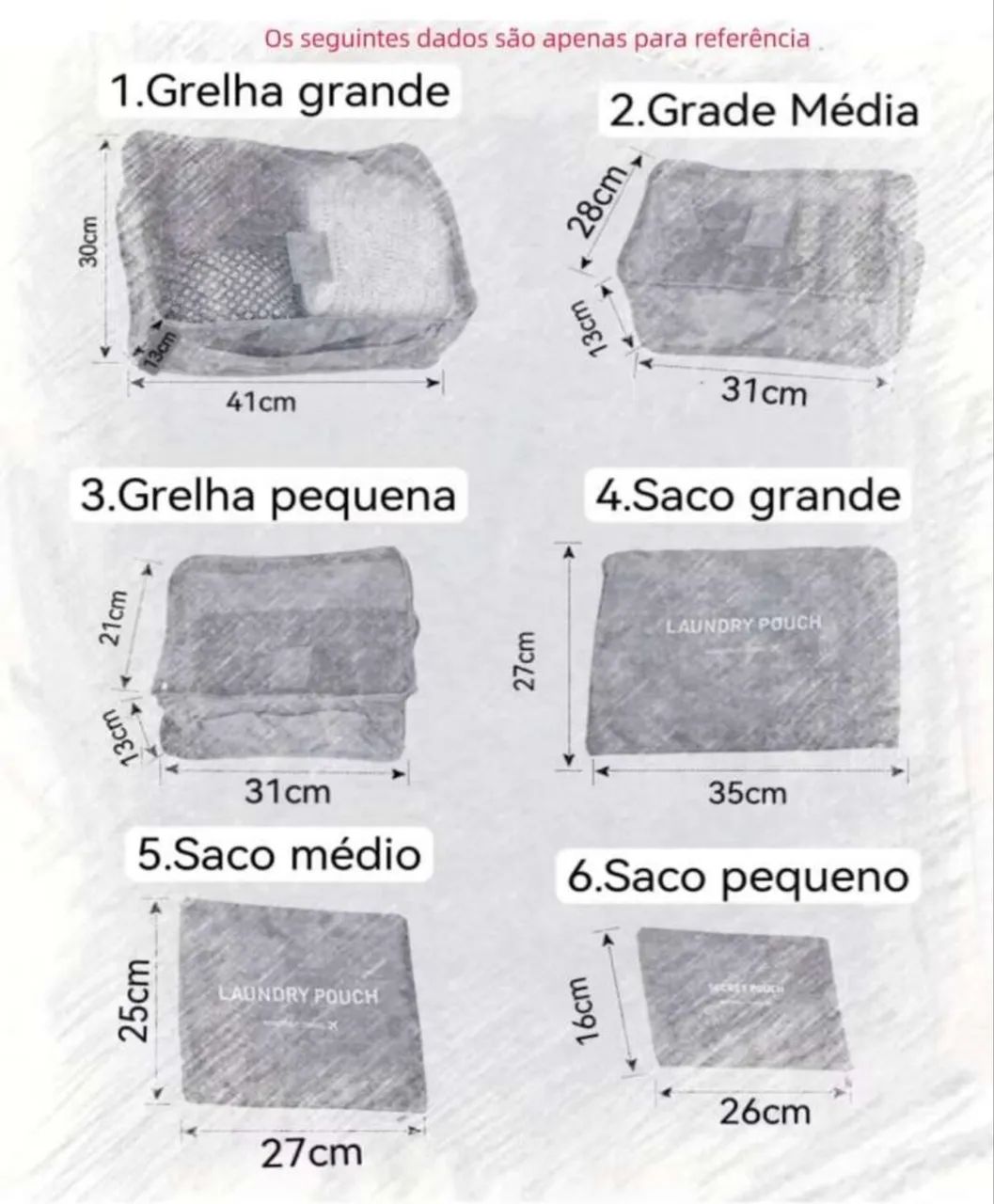 Organizador de Mala - Kit com 6 Peças - Foto 4