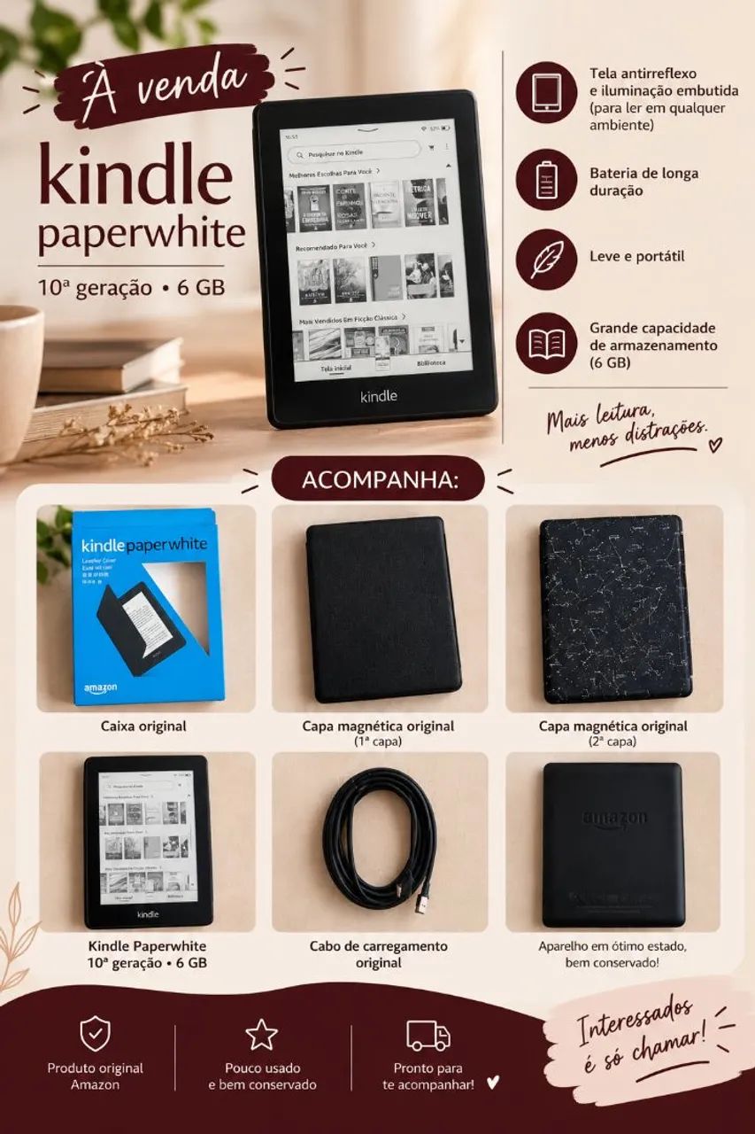 Kindle paperwhite 6GB - Tablets e E-Readers - Planalto, Arapiraca