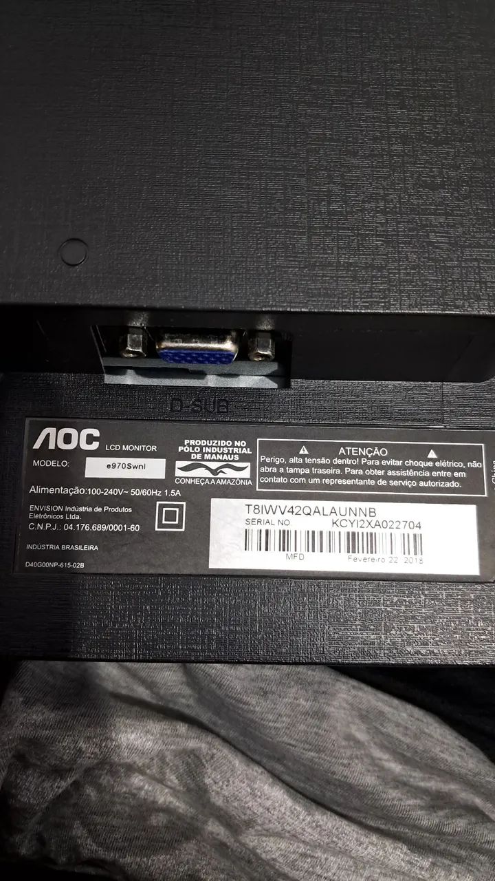 Monitor AOC 18.5 polegadas - Foto 4