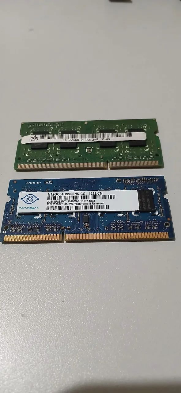Memória ddr3 2gb