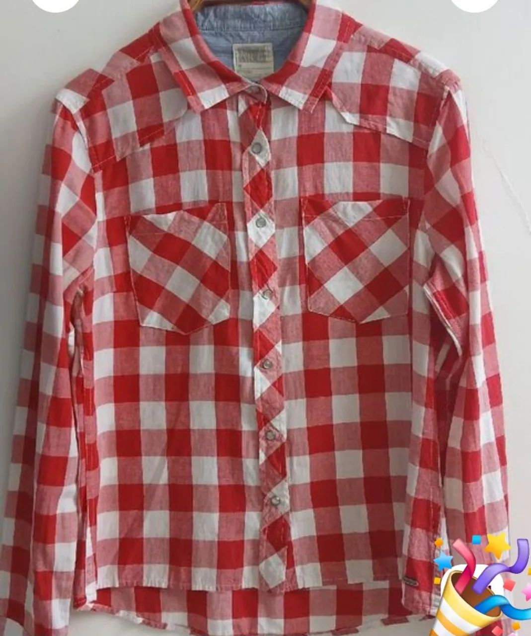 Camisa xadrez tamanho M 