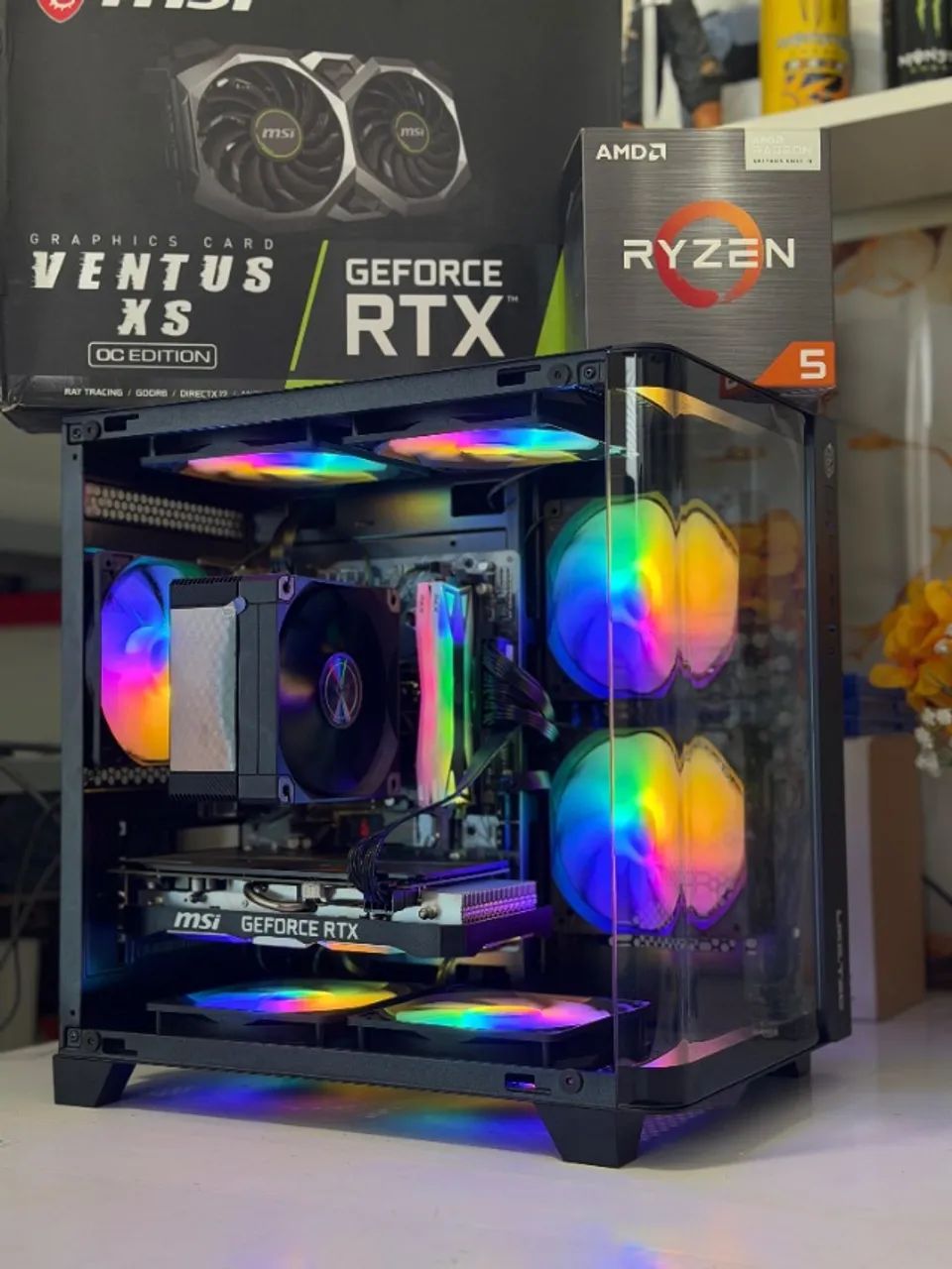 PC Gamer Ryzen 5 + 2060 + 16 GB - Muito top
