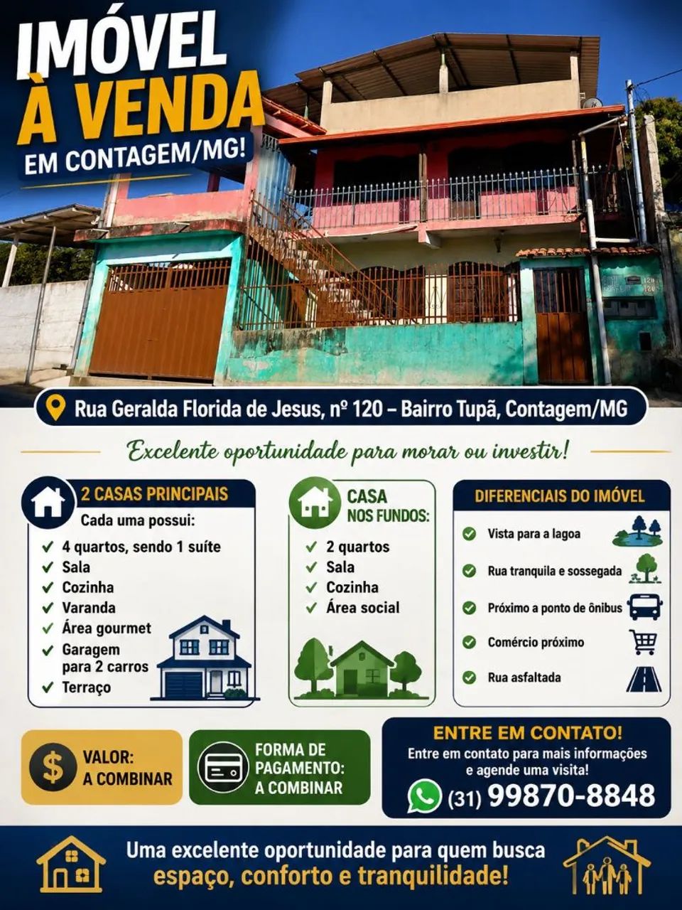 Venda casa Tup ã contagem  - Foto 2