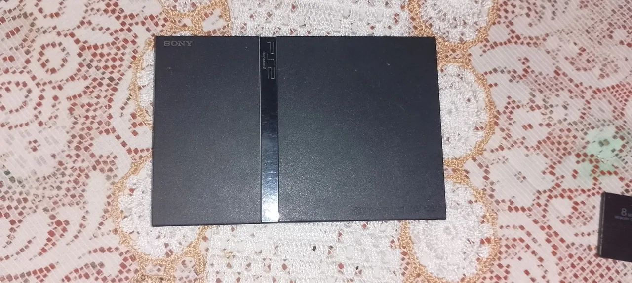 ps2 slim com 4 controles e 2 memory card  - Foto 2