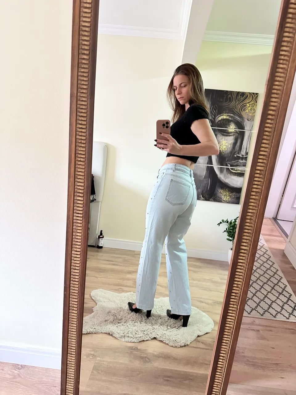 Calça jeans reta AMARO - Foto 4