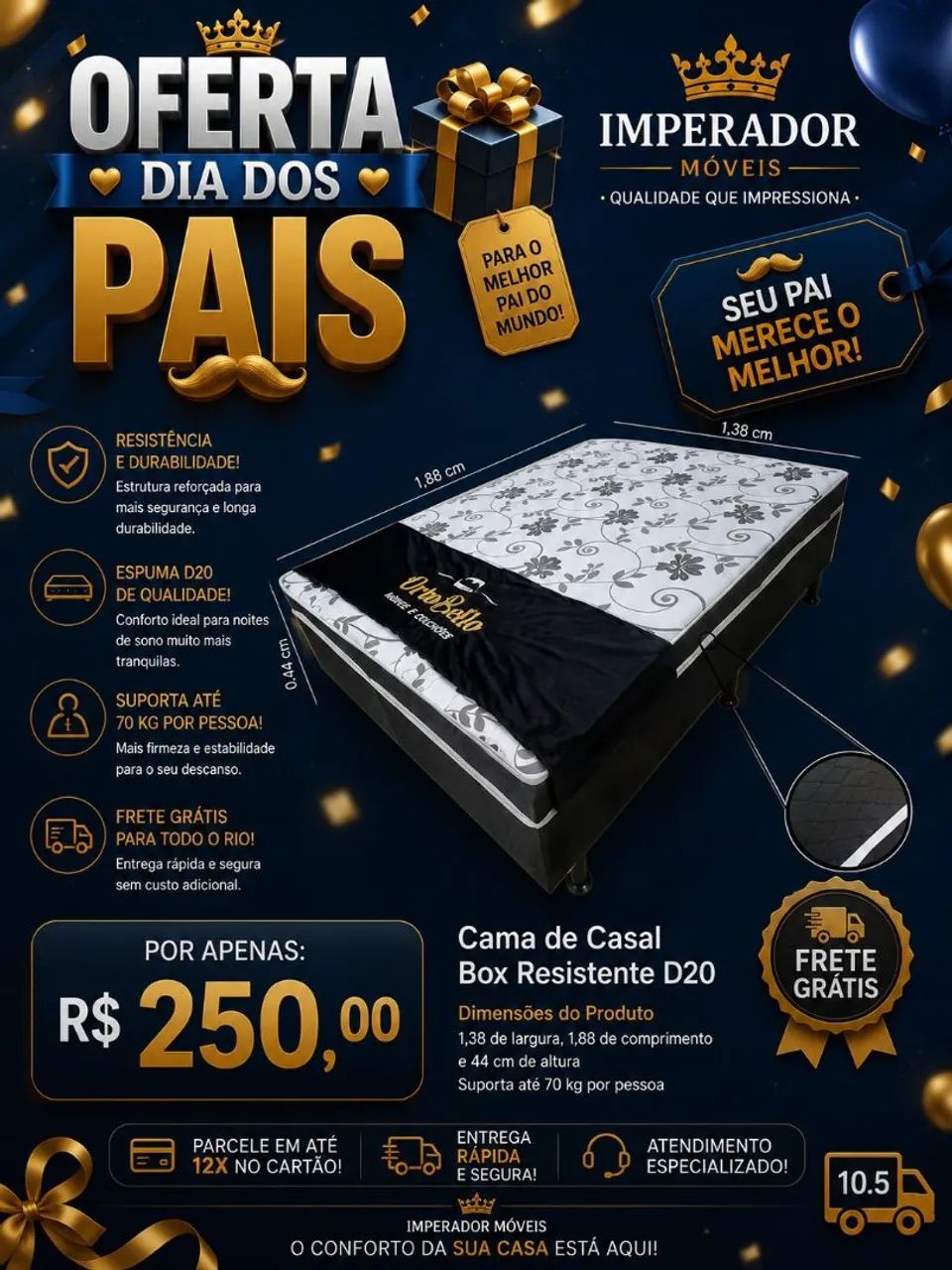 Cama Box Casal D20 