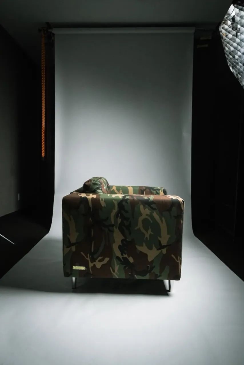 poltrona camoflada tecido de farda - Foto 3