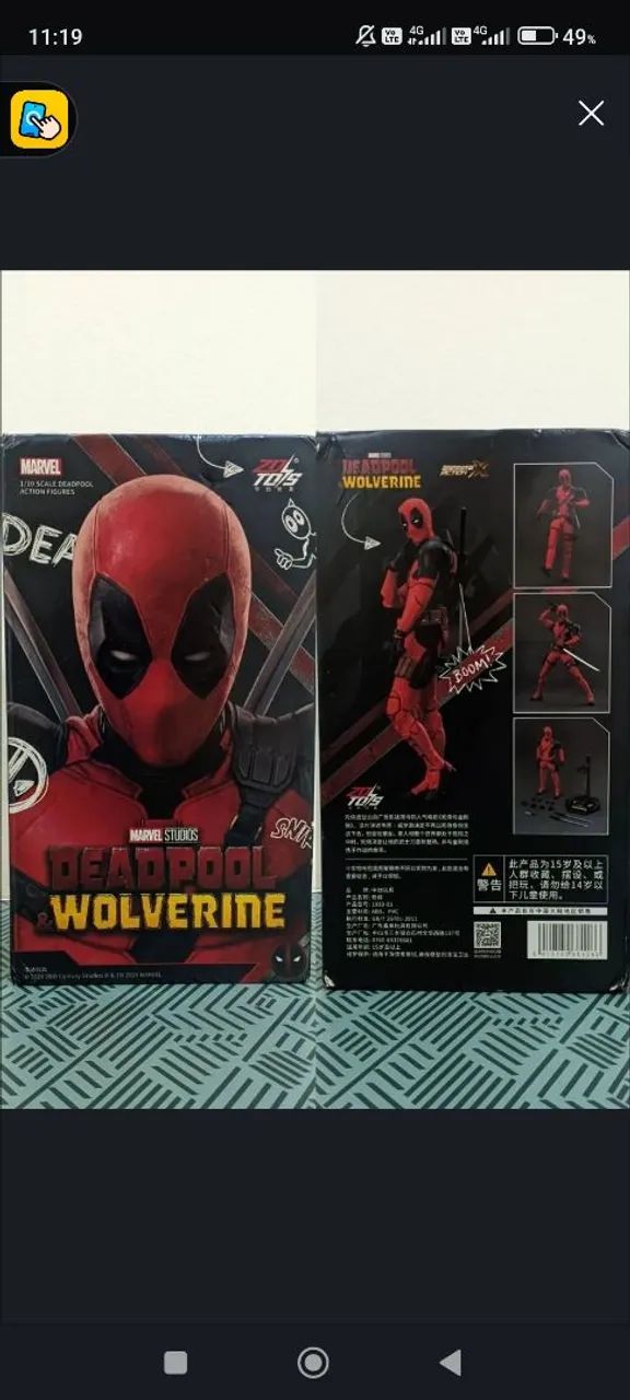 Deadpool Action Figure - Marvel - Foto 5